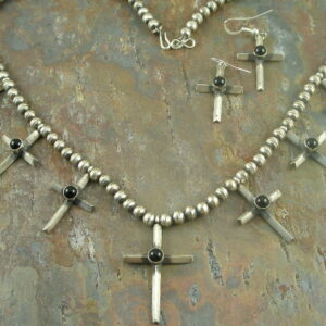 Native American Sterling Cross Statement NecklaceThe Reminder-0