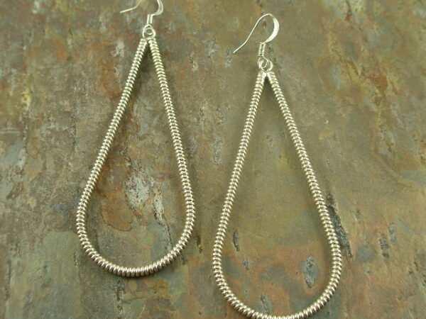 Rope 'Um Native American Hand Crafted Sterling Earrings-0