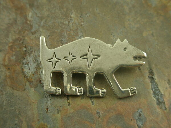 Walk it Out Native American Sterling Pin-0