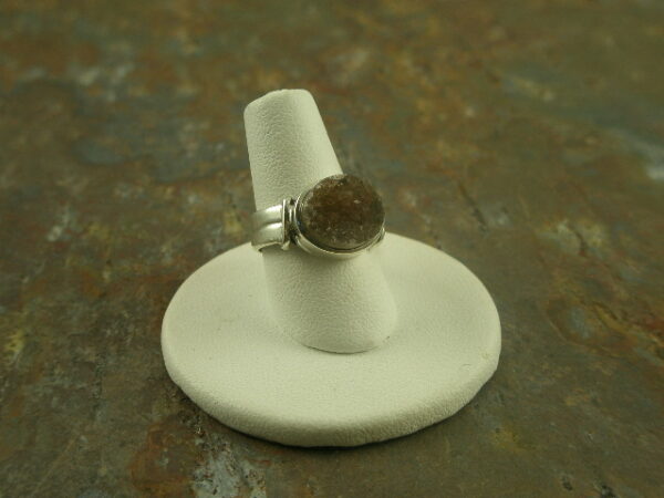 Sweet Drusy Sterling Stone Ring-0