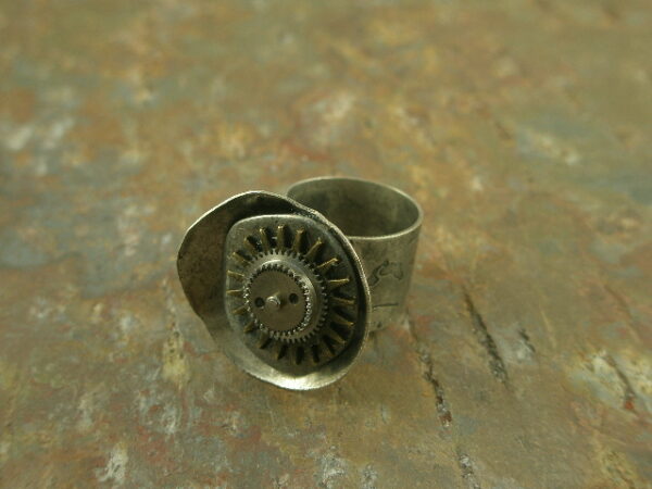Like Clockwork Handcrafted One of a Kind Ring-0