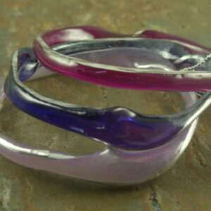 Purple Trio Resin Bracelets-0