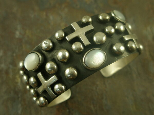 Holy and Pure Native American Cross Statement Cuff-0