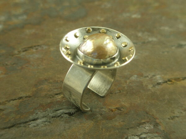 Tisk Disc One of a Kind Statement Ring-0