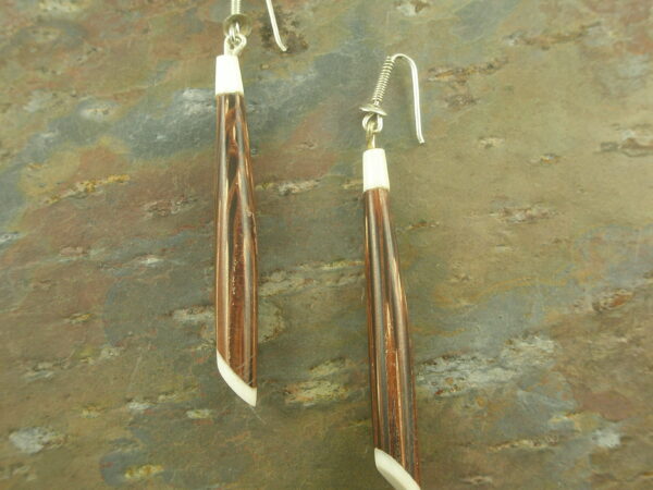 Costa Rica Wood Dangle Earrings-0