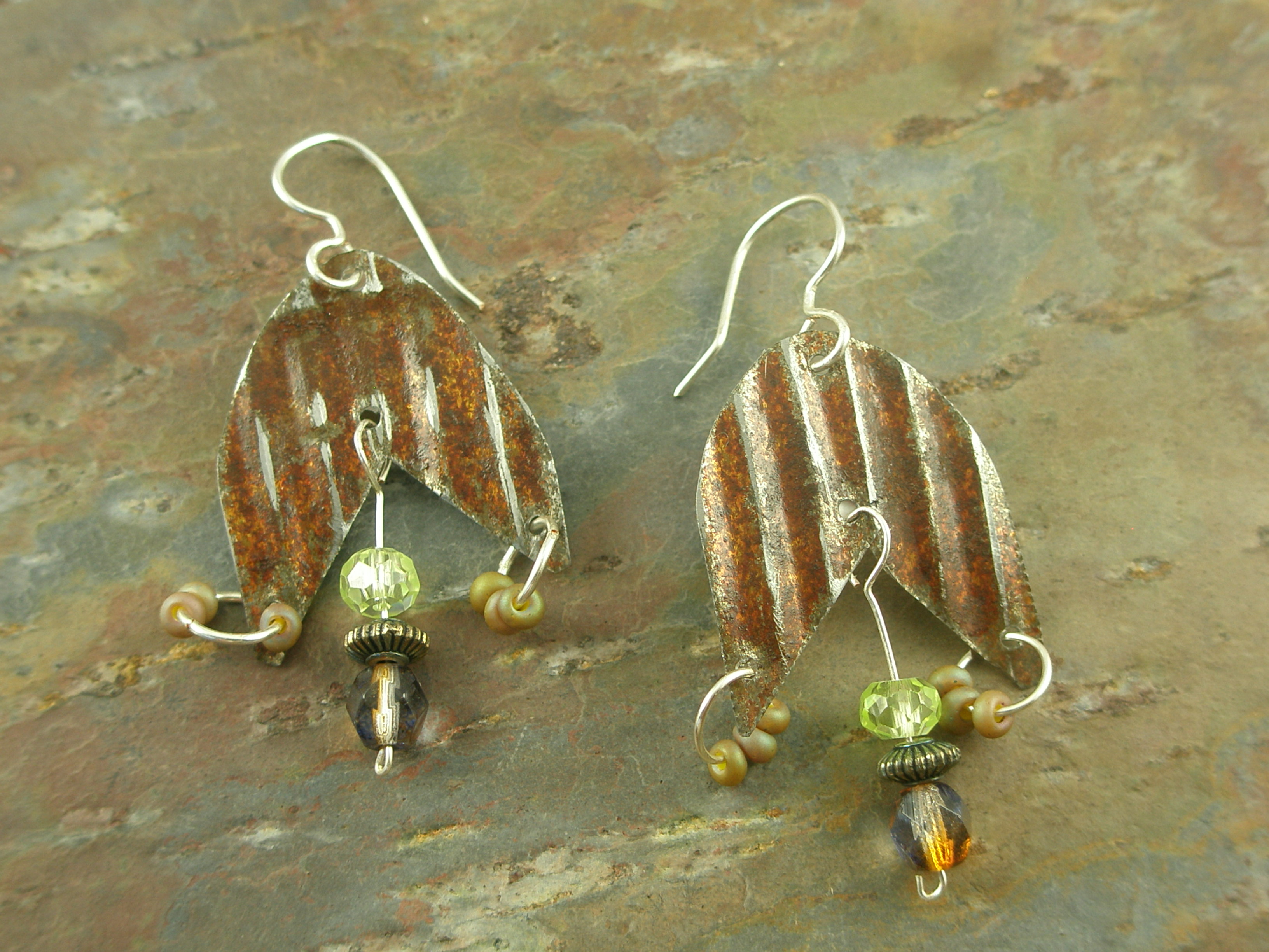 Copper Earrings/The Lantern - Adorned By Lonnie
