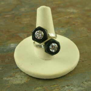 Adjustable Re-Cycled Crystal RingBolted In-0