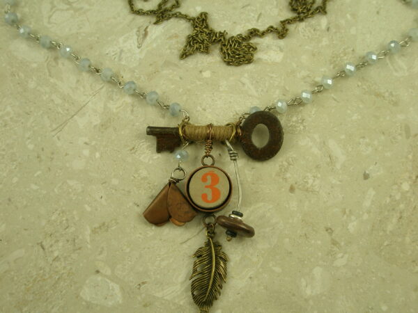 Re-Inspired Long Vintage Style Charm NecklaceVintage-0