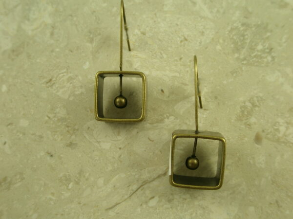 Brass Fashion Geometric EarringsBoxed In-0