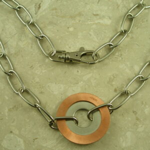 Chunky Chain Two Toned NecklaceDonut-0
