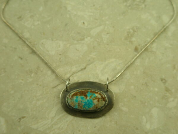 Signed Handcrafted Turquoise NecklaceLil' SW-0