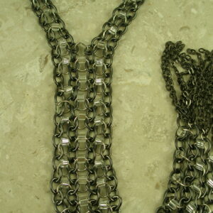 Stainless Steel Long Statement NecklaceChained-0