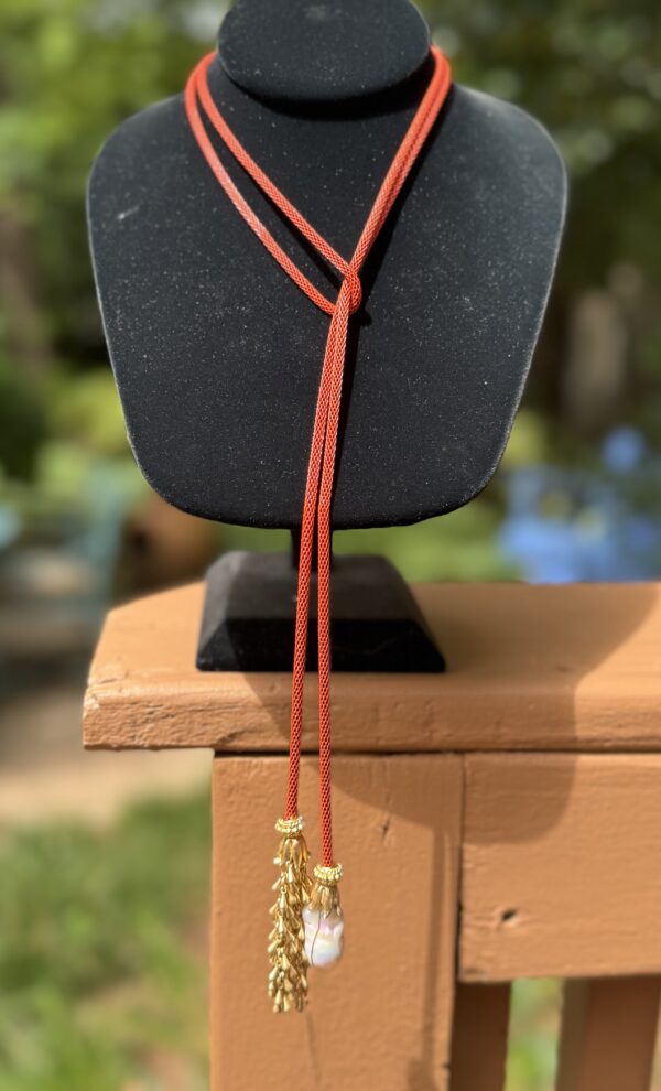 Italian Mesh Lariat/Just Wrap Away