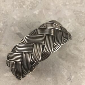 Native American Sterling Cuff Bracelet/Woven