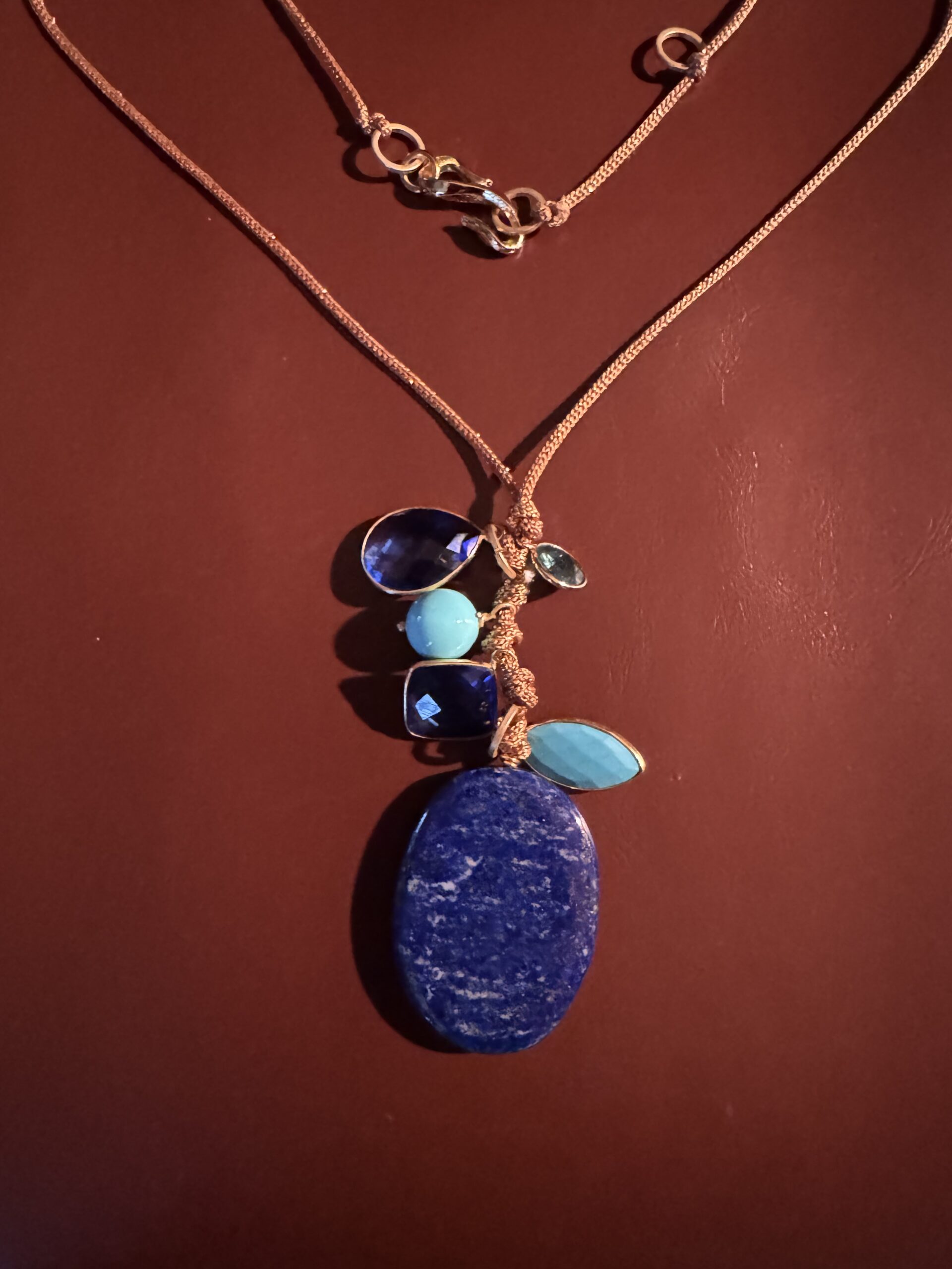 One Of A Kind Stone Necklace/I'm Not Blue