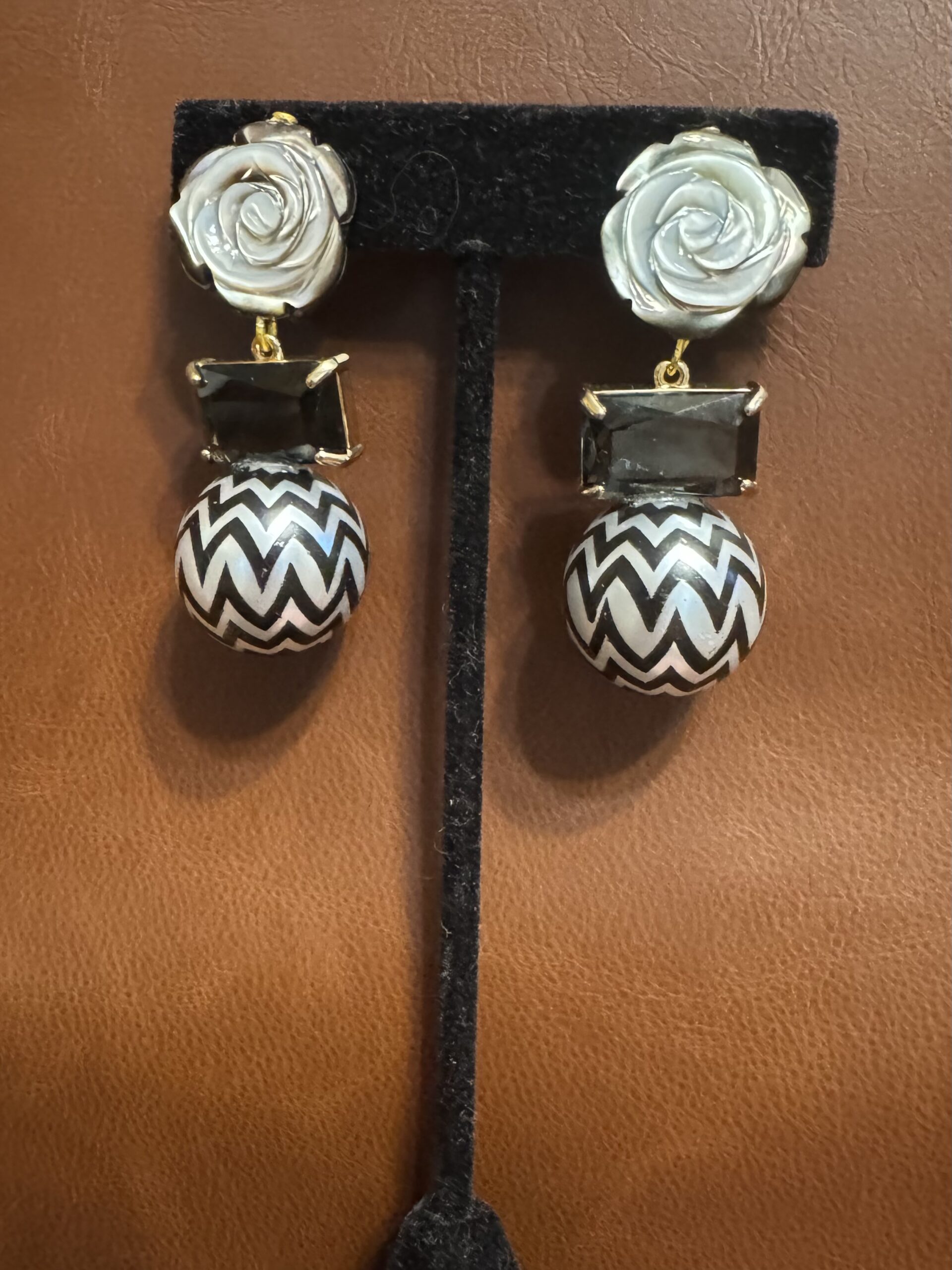 One Of A Kind Statement Clip Earring/3 Tiers