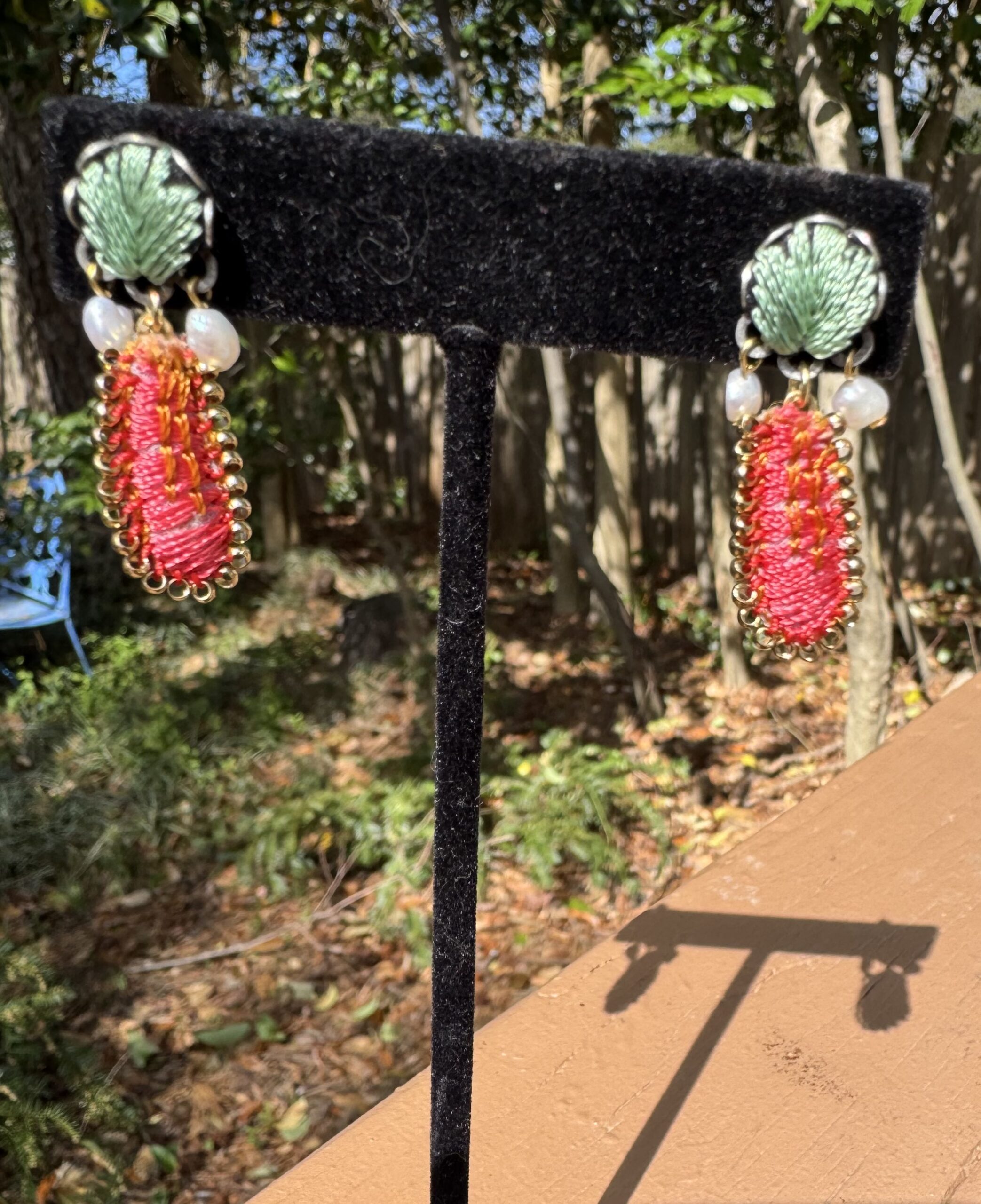 Ayala Bar Fabric Earrings/Garden