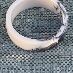 Resin Bangle Bracelet/Ink Blot