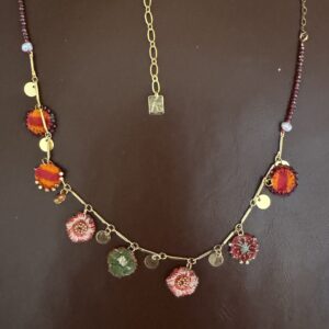 Ayala Bar Fabric Necklace/Garden Joy
