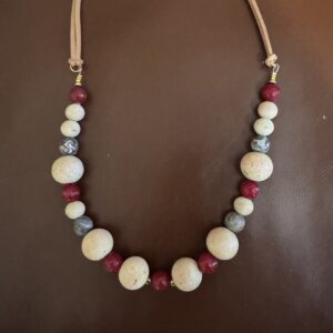 Italy Trip Handcrafted Necklace/Materas' Limestone