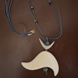 Italy Trip Handcrafted Necklace/Limestone Mt. 2