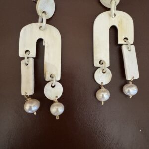 Shed Buffalo Horn Statement Earrings/U Are Cool