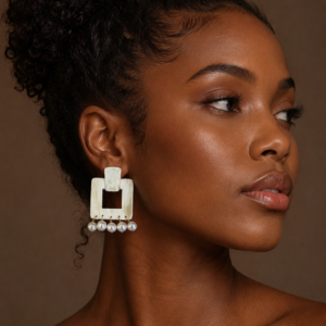 Shed Buffalo Horn Statement Earrings/U Are Cool