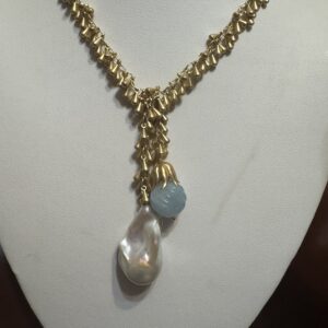 Golden Two Stone Lariat/Dancer