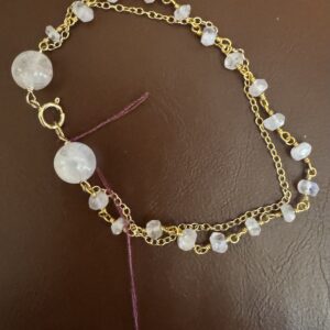 Golden Rose Quartz Double Bracelet/Springtime Finally