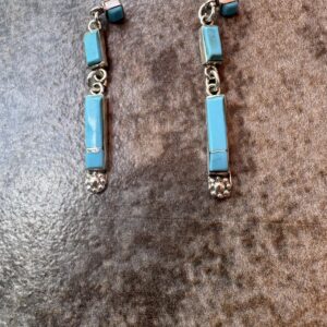 Turquoise Segmented Post Earrings/Detail Me