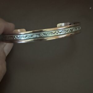 Handcrafted Two Toned Bangle Bracelet/Mix It