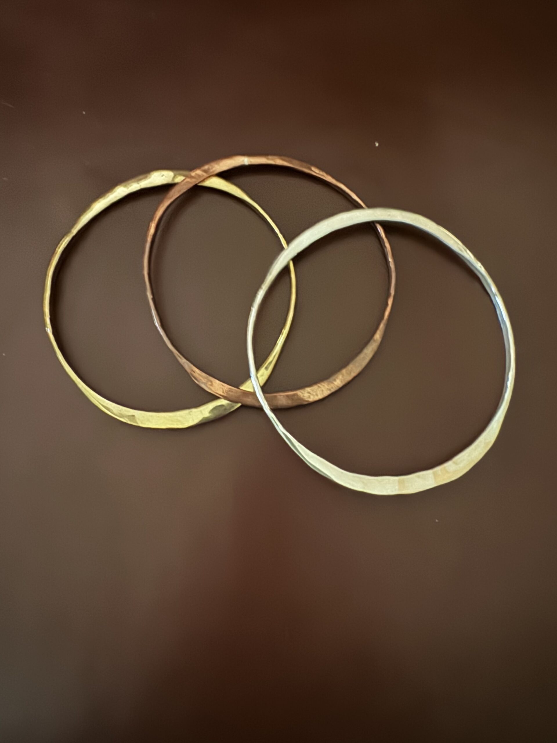 Handcrafted Trio Metal Bangles/Perfect Mix