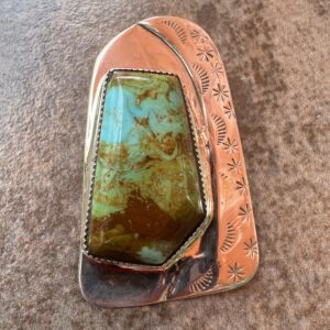 Native American Turquoise Pendant/Big Green