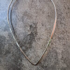 Handcrafted Sterling Silver Collar/Big V