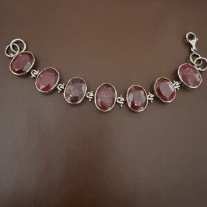 DesignerRuby Link Sterling Bracelet/Stunner