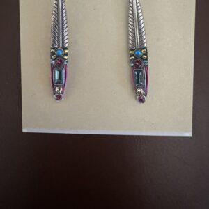 Handcrafted Crystal Art Deco Earrings/Slim